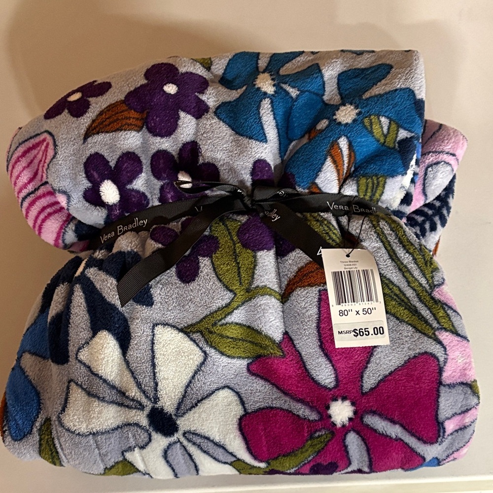Vera Bradley Multicolor Floral Throw Blanket